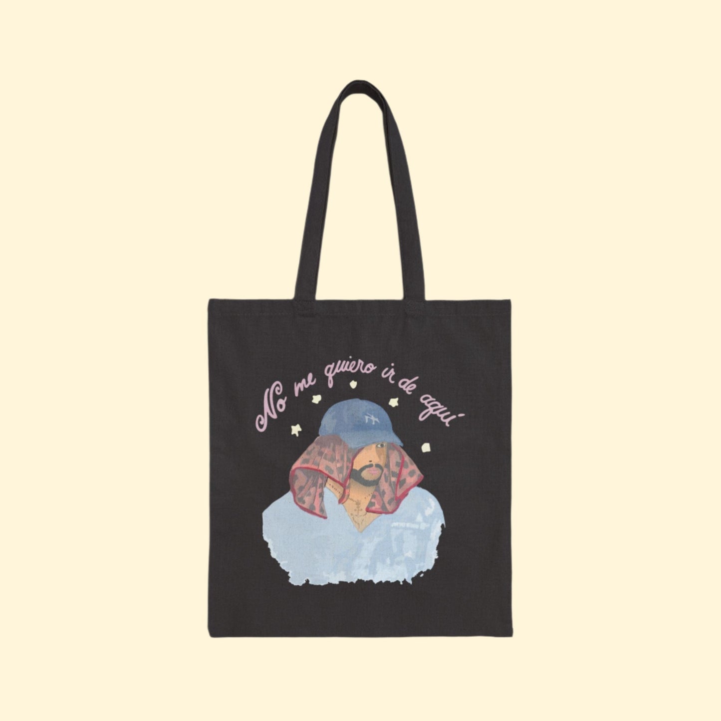 Bad Bunny Bad Bunny No Me Quiero Ir Tote Bag | Bad Bunny Merch | Bad Bunny NFL Super Bowl Merch