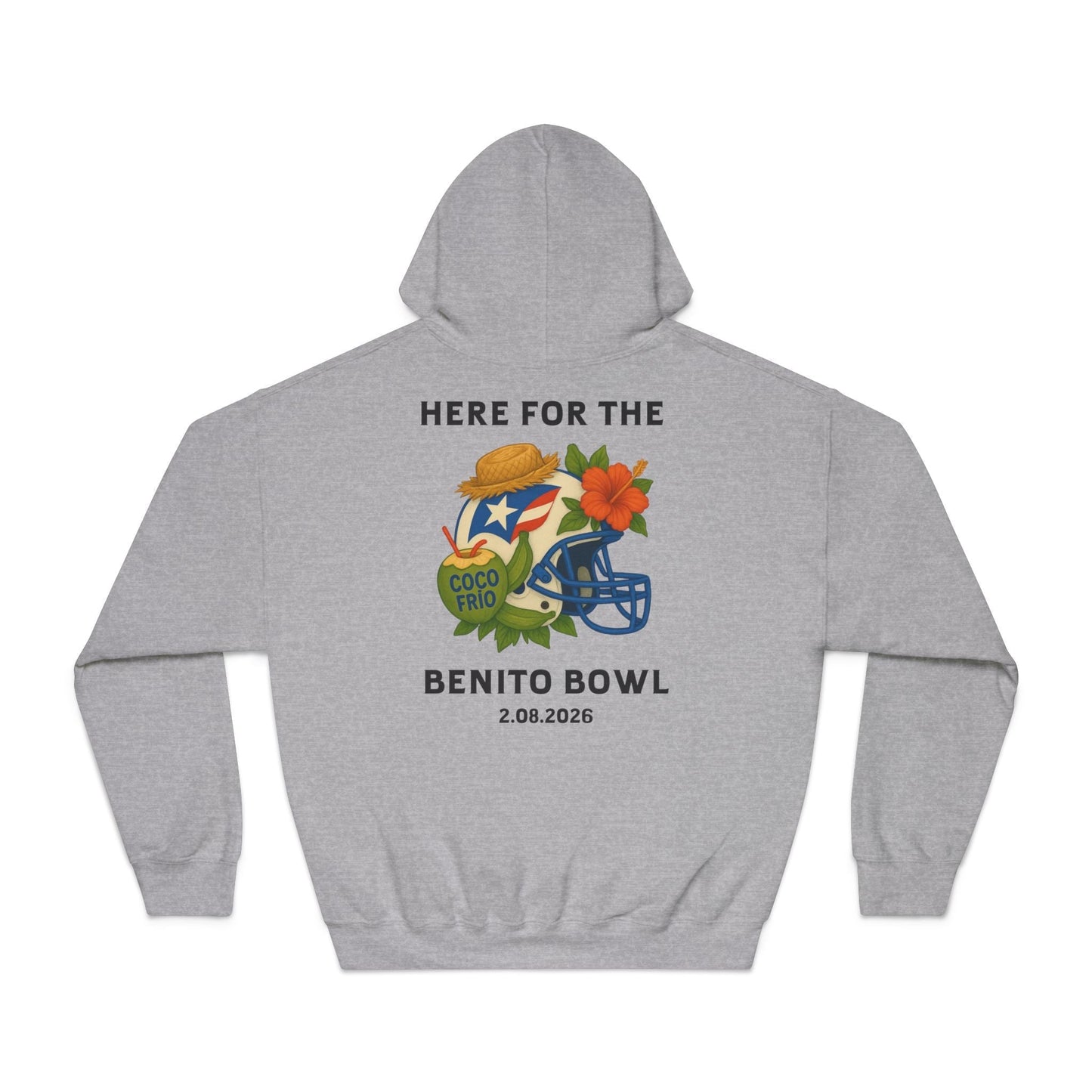 Bad Bunny Benito Bowl Hoodie | Bad Bunny Merch | Bad Bunny NFL Super Bowl Merch