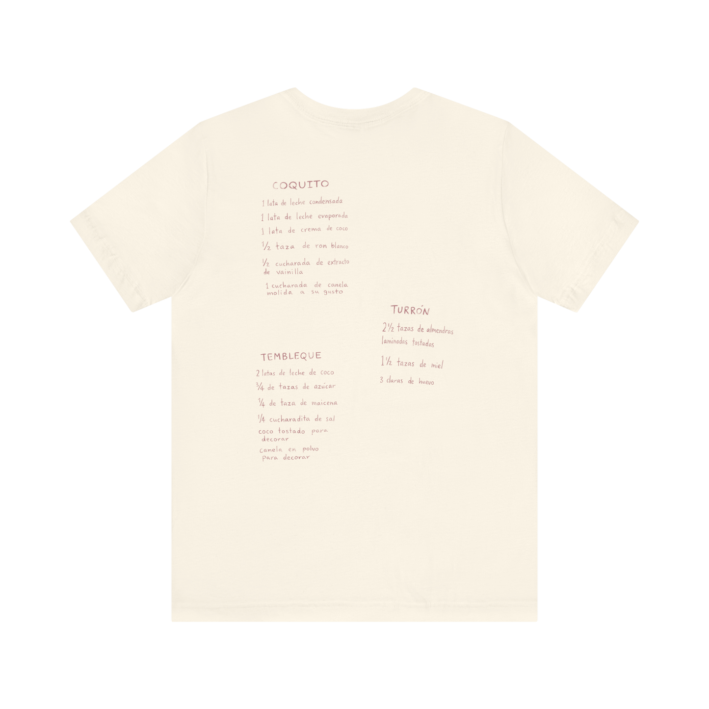Bad Bunny Coquito, Turron, Tembleque Tee | Bad Bunny Merch | Bad Bunny NFL Super Bowl Merch