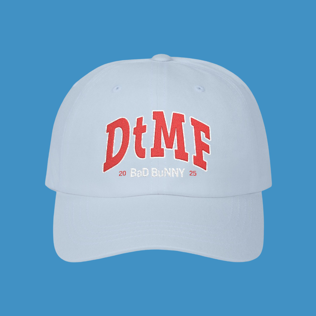 Bad Bunny Embroidered Red Cap| Bad Bunny Merch | Bad Bunny NFL Super Bowl Merch