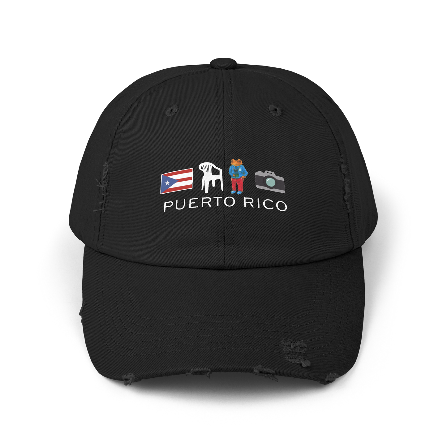 Bad Bunny PR Distressed Cap | Bad Bunny Merch | Bad Bunny NFL Super Bowl Merch