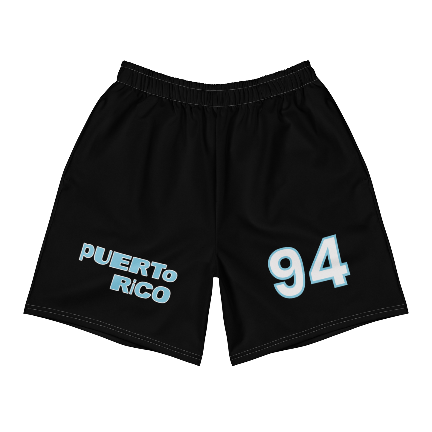 Bad Bunny PR 94 Black Shorts | Bad Bunny Merch | Bad Bunny NFL Super Bowl Merch