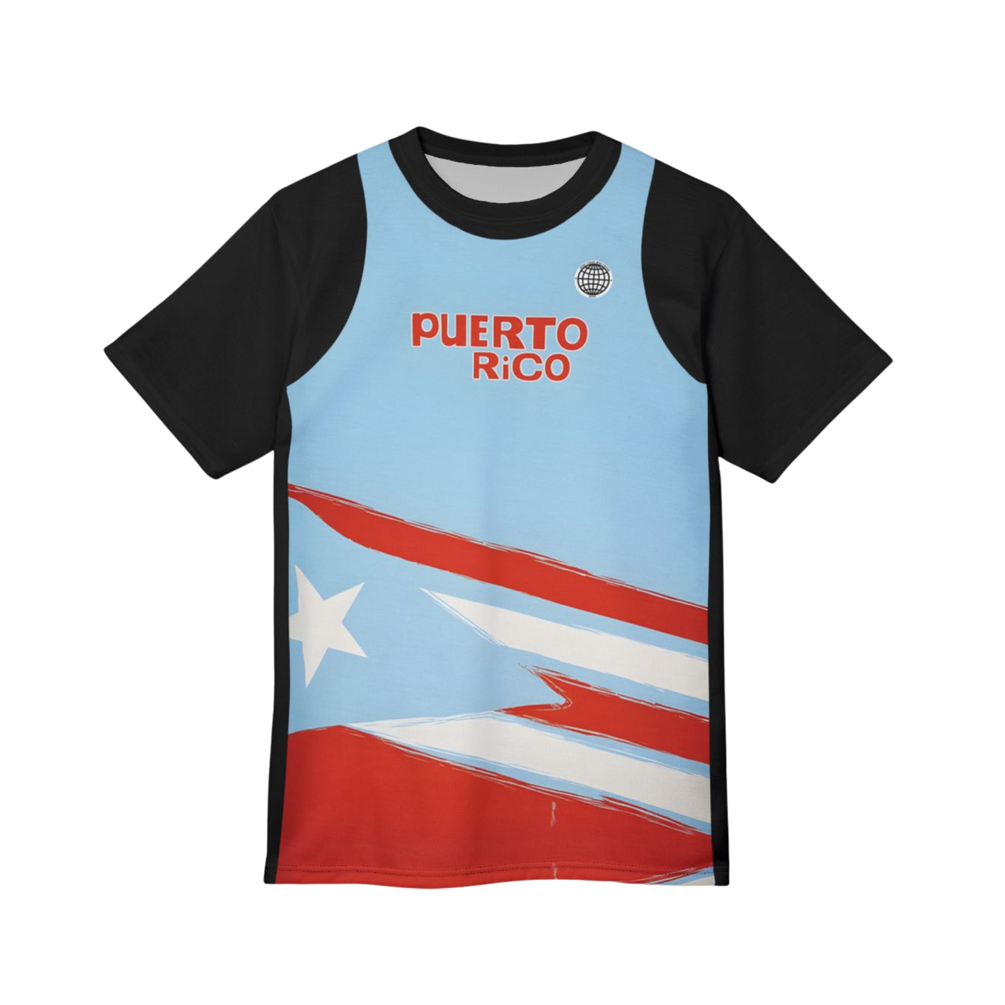 Bad Bunny PR Full Black Jersey Tee | Bad Bunny Merch | Bad Bunny NFL Super Bowl Merch