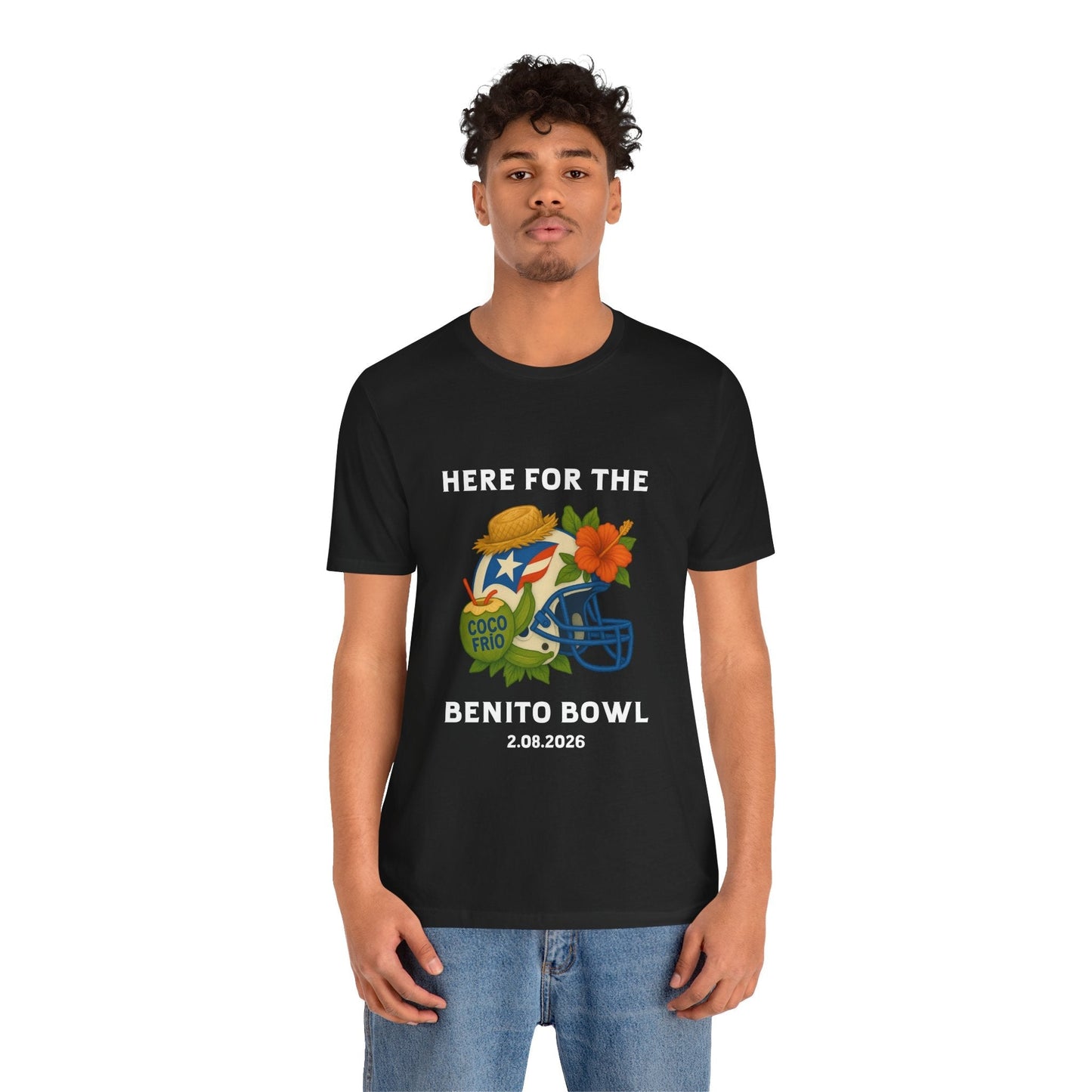 Bad Bunny Benito Bowl Short Sleeve | Bad Bunny Merch | Bad Bunny NFL Super Bowl Merch