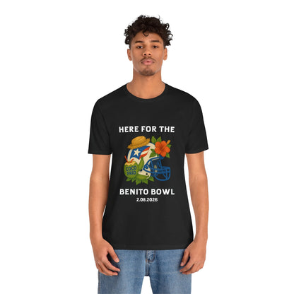 Bad Bunny Benito Bowl Short Sleeve | Bad Bunny Merch | Bad Bunny NFL Super Bowl Merch