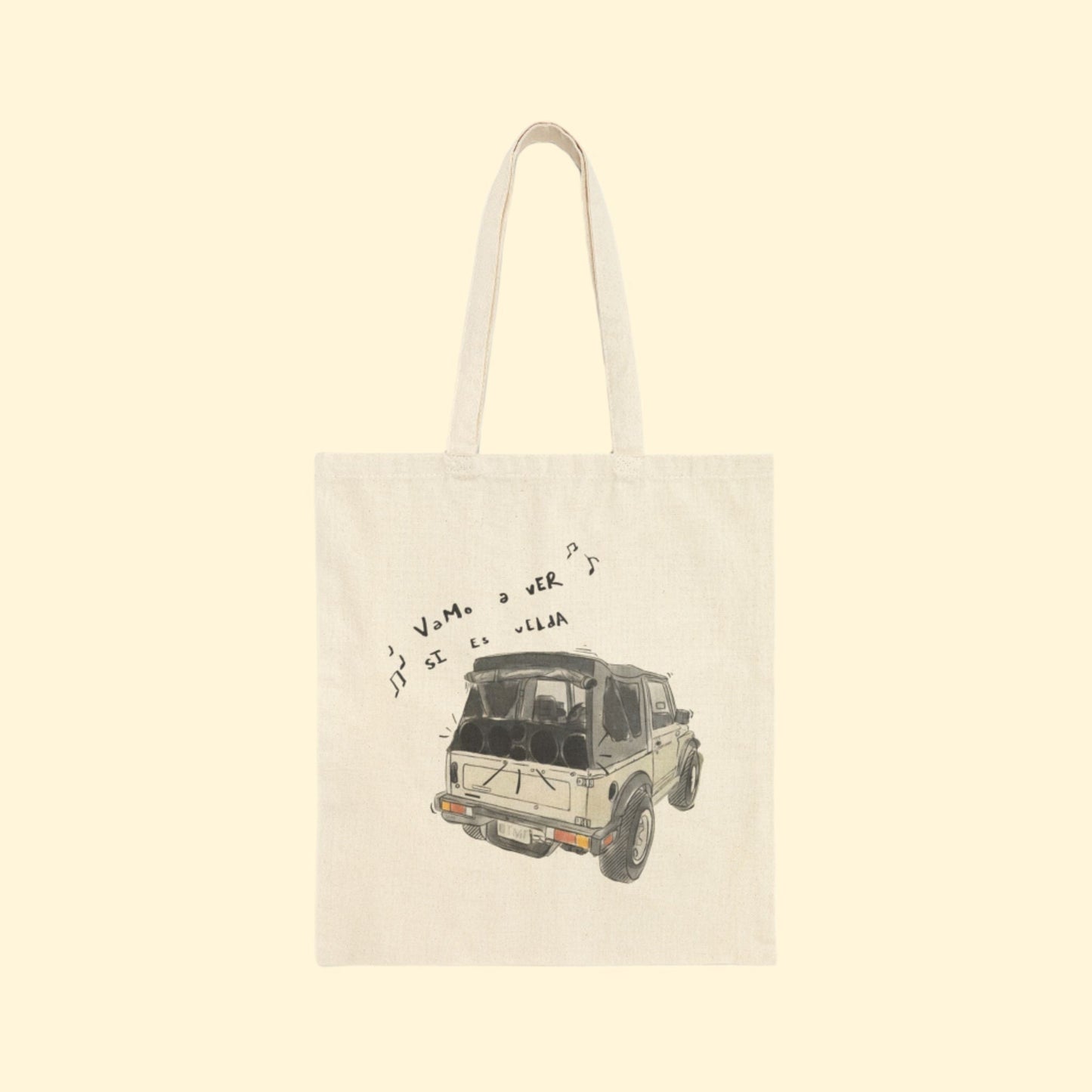 Bad Bunny Vamos A Ver Si Es Velda Tote Bag   | Bad Bunny Merch | Bad Bunny NFL Super Bowl Merch
