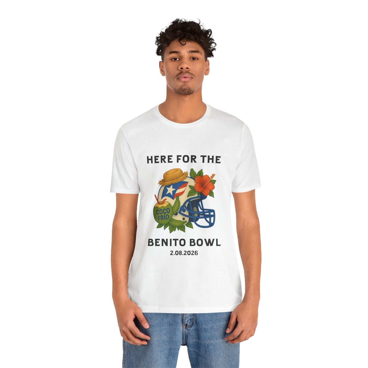 Bad Bunny Benito Bowl Short Sleeve | Bad Bunny Merch | Bad Bunny NFL Super Bowl Merch