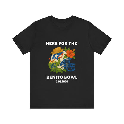Bad Bunny Benito Bowl Short Sleeve | Bad Bunny Merch | Bad Bunny NFL Super Bowl Merch