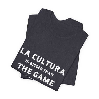 Bad Bunny La Cultura is Bigger Benito Bowl Short Sleeve | Bad Bunny Merch | Bad Bunny NFL Super Bowl Merch