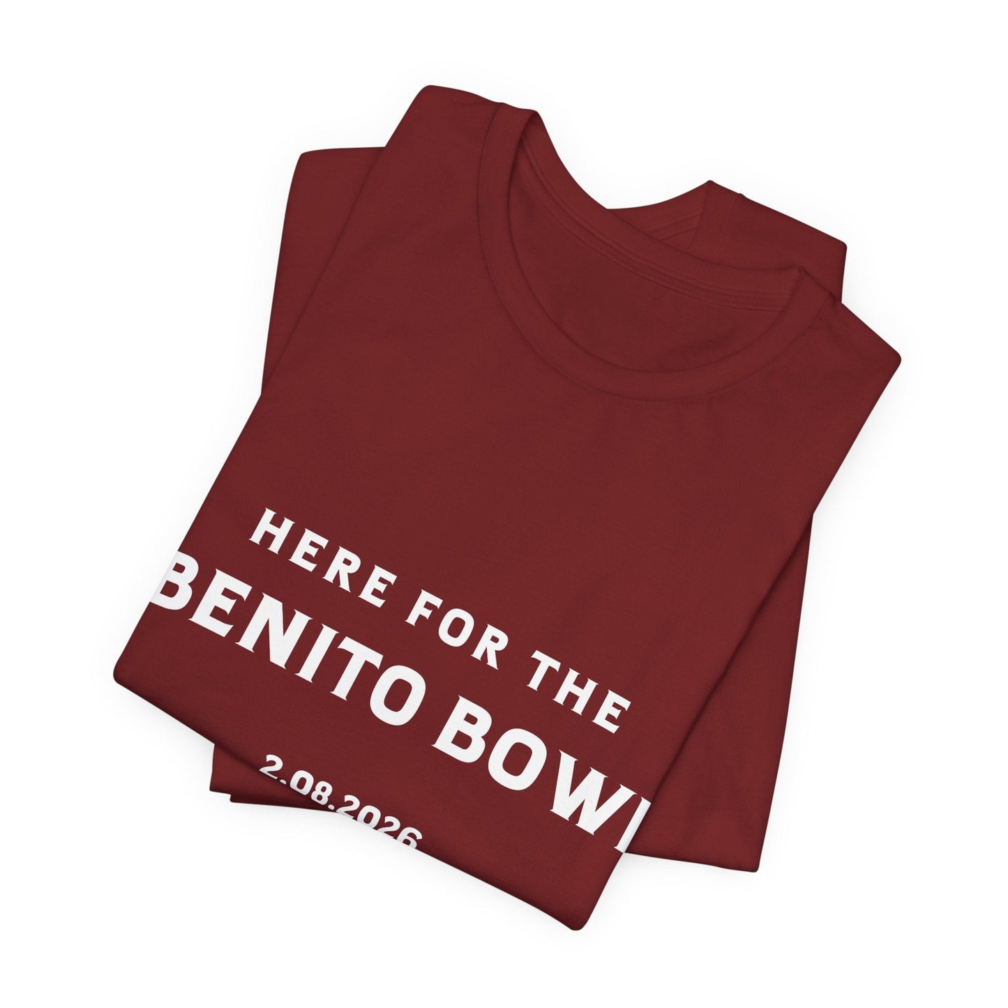 Bad Bunny Benito Bowl Short Sleeve Tee Shirt | Bad Bunny Merch | Bad Bunny NFL Super Bowl Merch