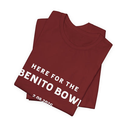 Bad Bunny Benito Bowl Short Sleeve Tee Shirt | Bad Bunny Merch | Bad Bunny NFL Super Bowl Merch