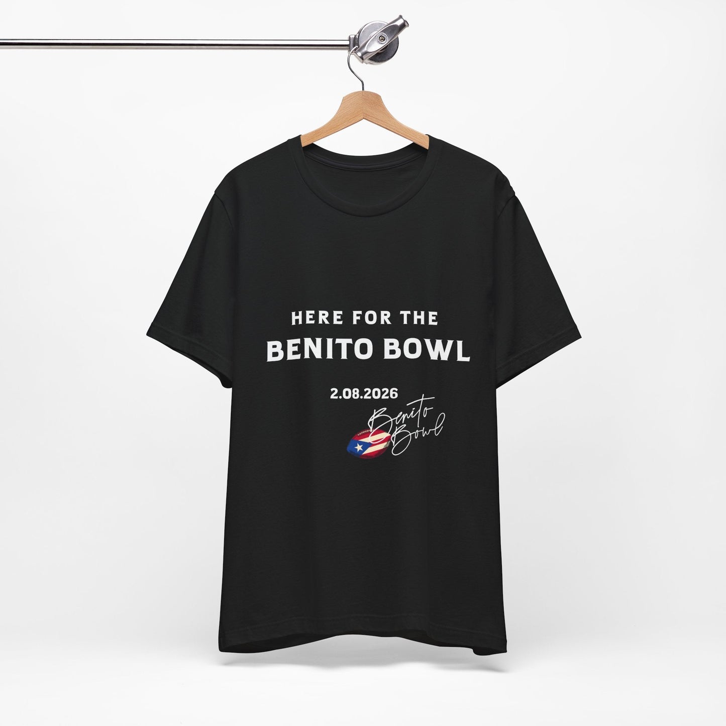 Bad Bunny Benito Bowl Short Sleeve Tee Shirt | Bad Bunny Merch | Bad Bunny NFL Super Bowl Merch