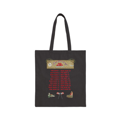 Bad Bunny Concho Tour Dates Tote Bag | Bad Bunny Merch | Bad Bunny NFL Super Bowl Merch
