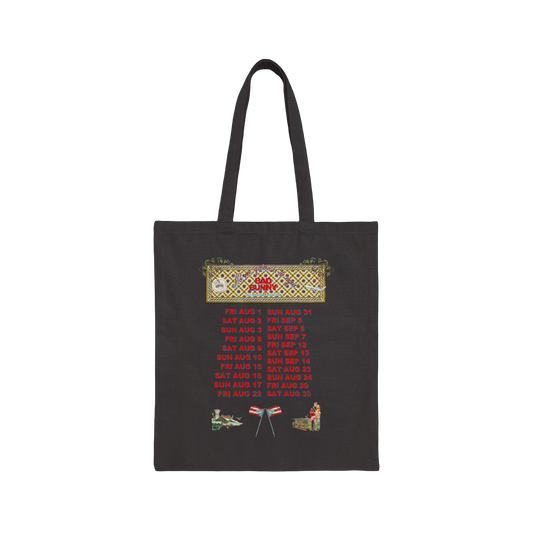 Bad Bunny Concho Tour Dates Tote Bag | Bad Bunny Merch | Bad Bunny NFL Super Bowl Merch