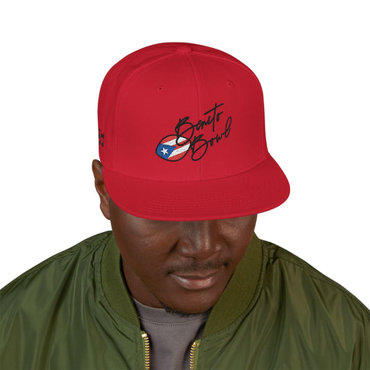 Bad Bunny Embroidered Benito Bowl Commemorative Fitted   | Bad Bunny Merch | Bad Bunny NFL Super Bowl Merch