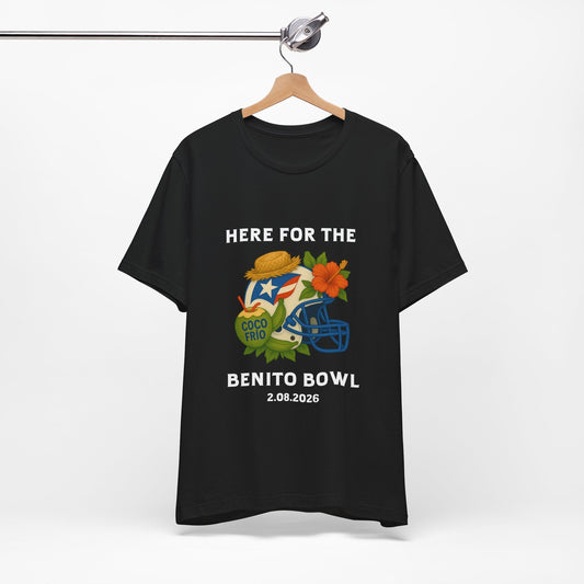 Bad Bunny Benito Bowl Short Sleeve | Bad Bunny Merch | Bad Bunny NFL Super Bowl Merch