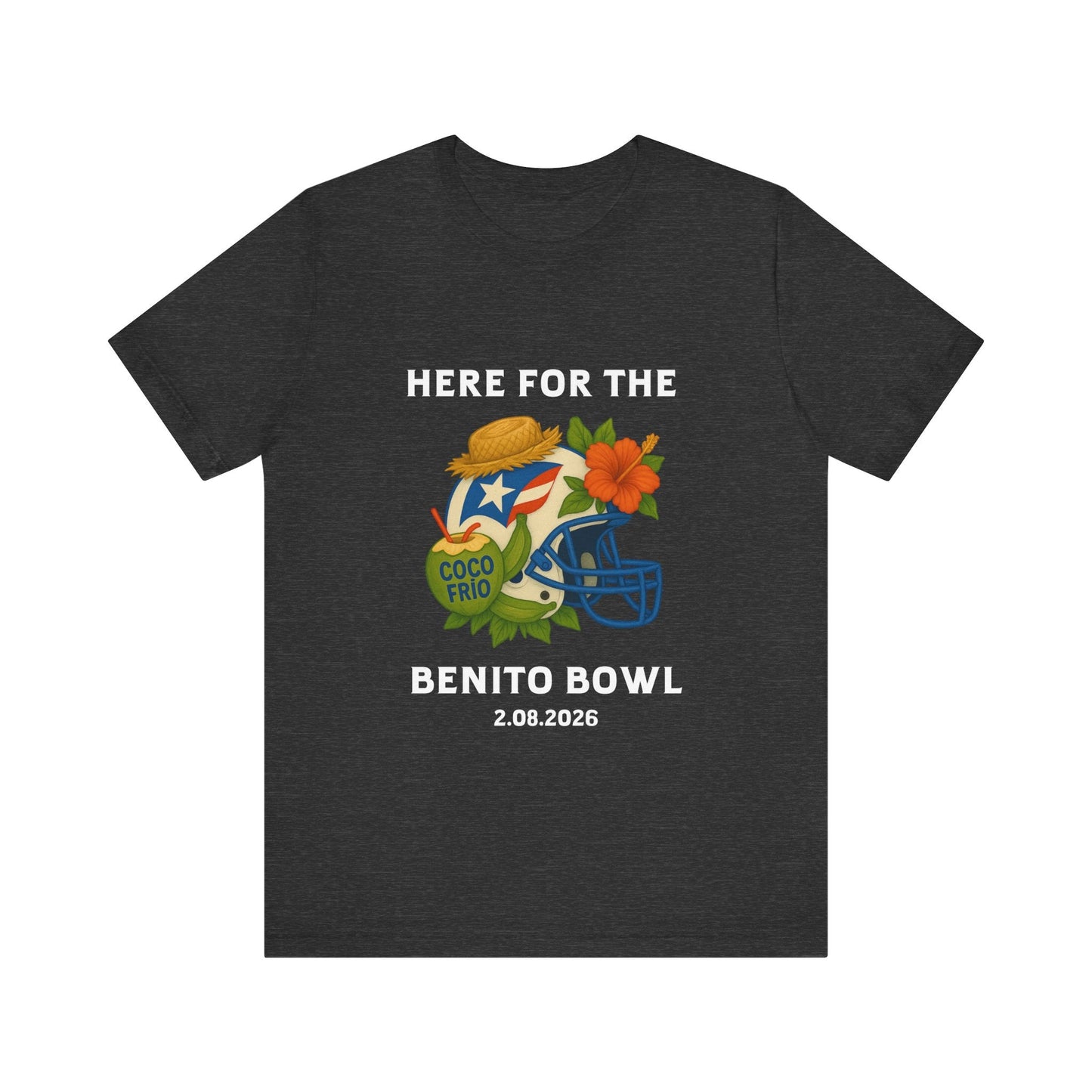 Bad Bunny Benito Bowl Short Sleeve | Bad Bunny Merch | Bad Bunny NFL Super Bowl Merch