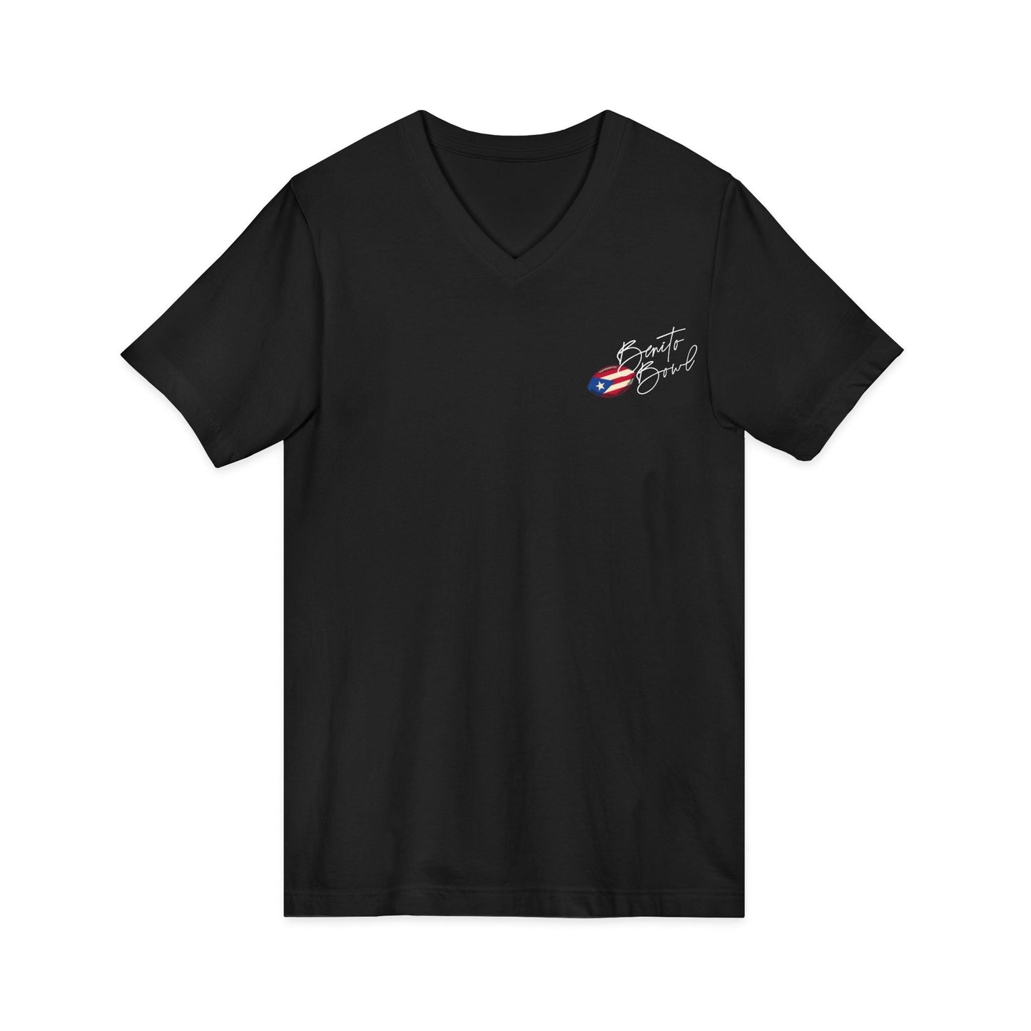 Bad Bunny Team Benito V-Neck Jersey Style Short Sleeve | Bad Bunny Merch | Bad Bunny NFL Super Bowl Merch