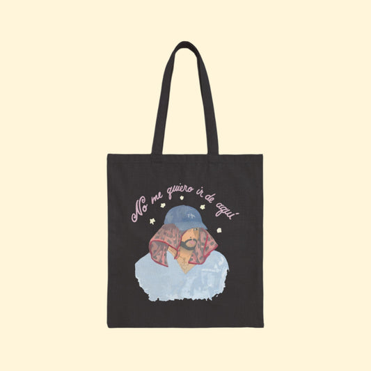 Bad Bunny Bad Bunny  No Me Quiero Ir Tote Bag | Bad Bunny Merch | Bad Bunny NFL Super Bowl Merch