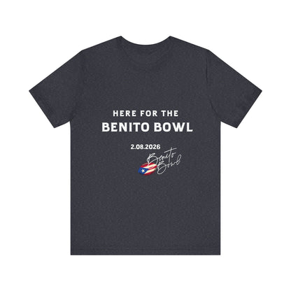 Bad Bunny Benito Bowl Short Sleeve Tee Shirt | Bad Bunny Merch | Bad Bunny NFL Super Bowl Merch