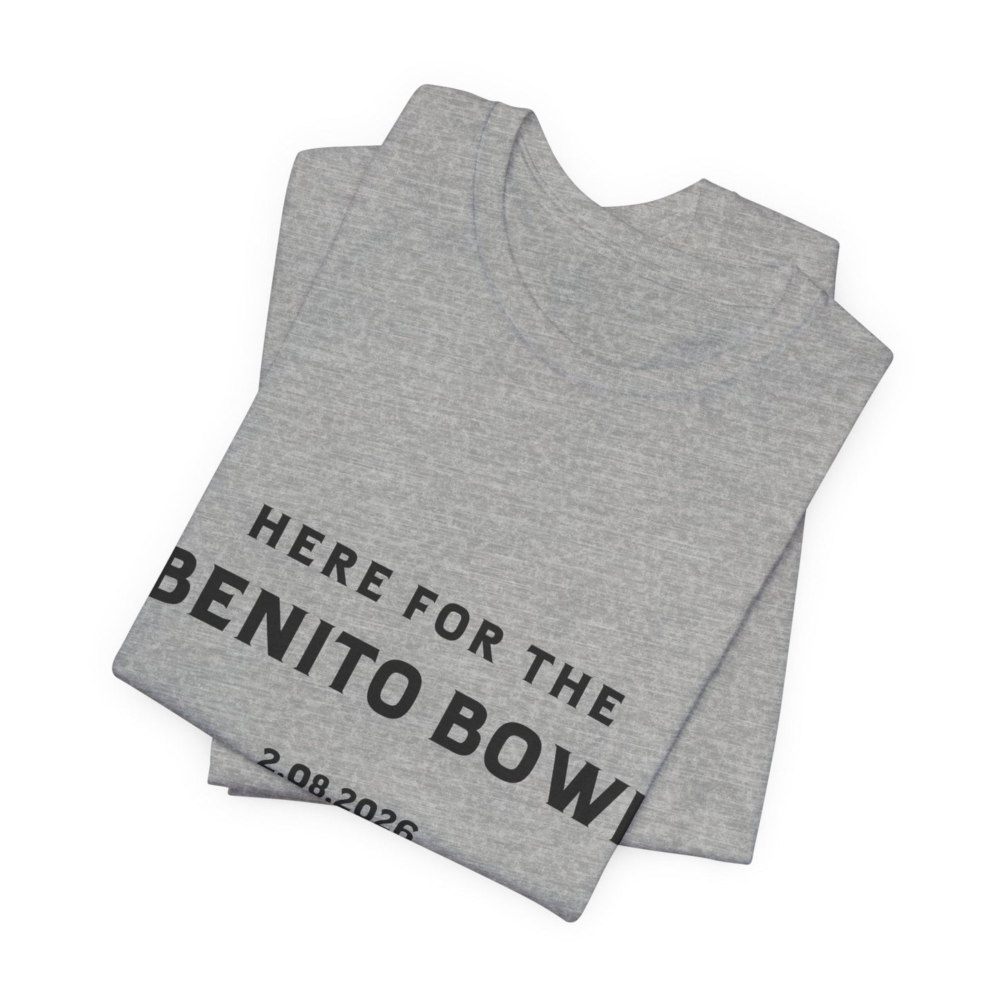 Bad Bunny Benito Bowl Short Sleeve Tee Shirt | Bad Bunny Merch | Bad Bunny NFL Super Bowl Merch