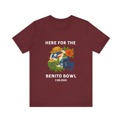 Bad Bunny Benito Bowl Short Sleeve | Bad Bunny Merch | Bad Bunny NFL Super Bowl Merch