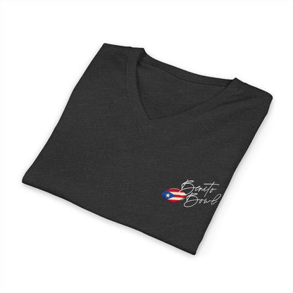 Bad Bunny Team Benito V-Neck Jersey Style Short Sleeve | Bad Bunny Merch | Bad Bunny NFL Super Bowl Merch