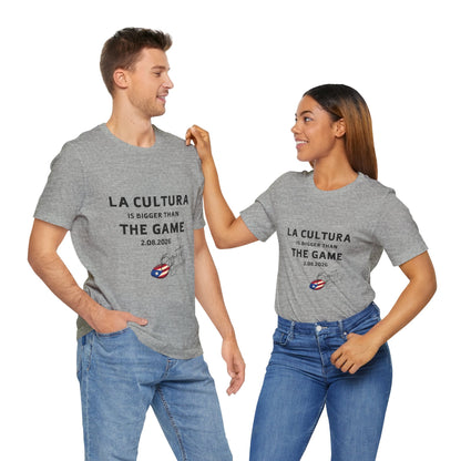 Bad Bunny La Cultura is Bigger Benito Bowl Short Sleeve | Bad Bunny Merch | Bad Bunny NFL Super Bowl Merch