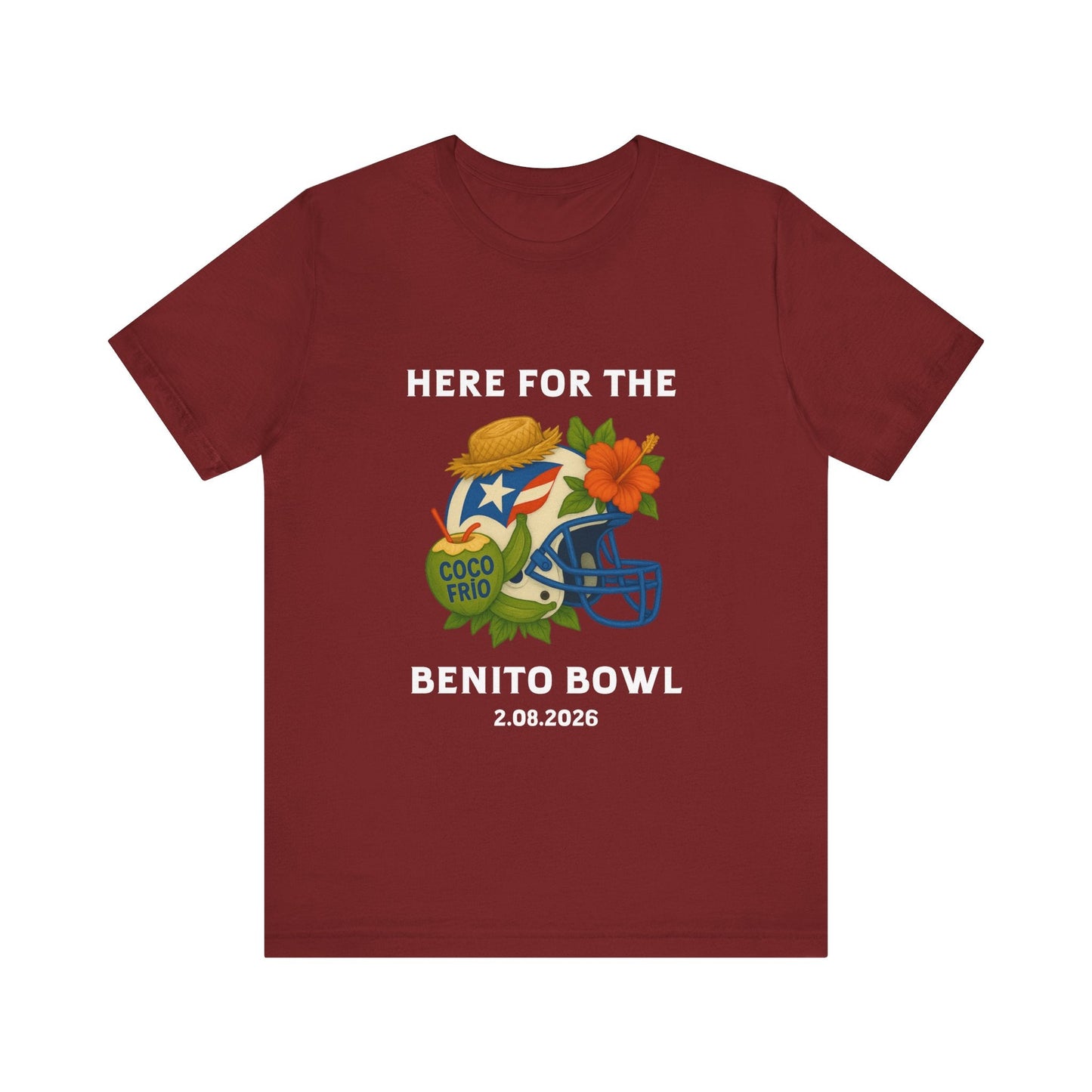 Bad Bunny Benito Bowl Short Sleeve | Bad Bunny Merch | Bad Bunny NFL Super Bowl Merch