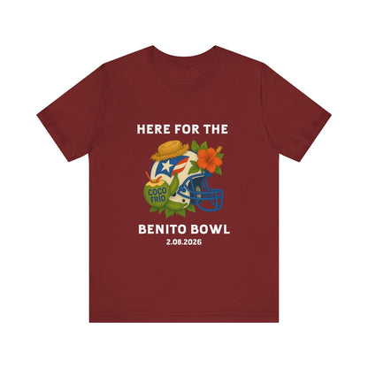 Bad Bunny Benito Bowl Short Sleeve | Bad Bunny Merch | Bad Bunny NFL Super Bowl Merch