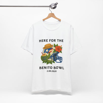 Bad Bunny Benito Bowl Short Sleeve | Bad Bunny Merch | Bad Bunny NFL Super Bowl Merch