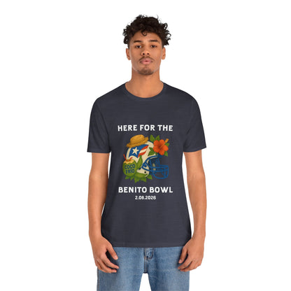Bad Bunny Benito Bowl Short Sleeve | Bad Bunny Merch | Bad Bunny NFL Super Bowl Merch