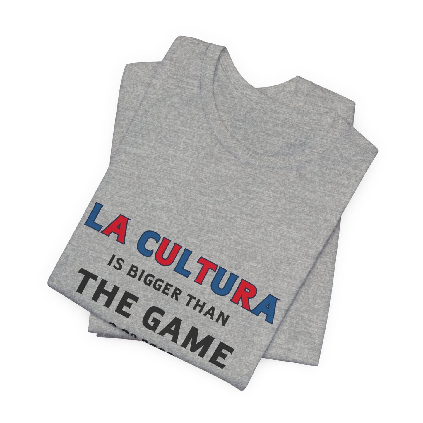Bad Bunny La Cultura is Bigger (Colorful) Benito Bowl Short Sleeve Tee Shirt | Bad Bunny Merch | Bad Bunny NFL Super Bowl Merch