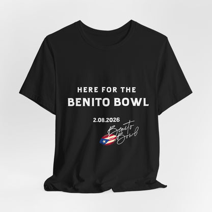 Bad Bunny Benito Bowl Short Sleeve Tee Shirt | Bad Bunny Merch | Bad Bunny NFL Super Bowl Merch