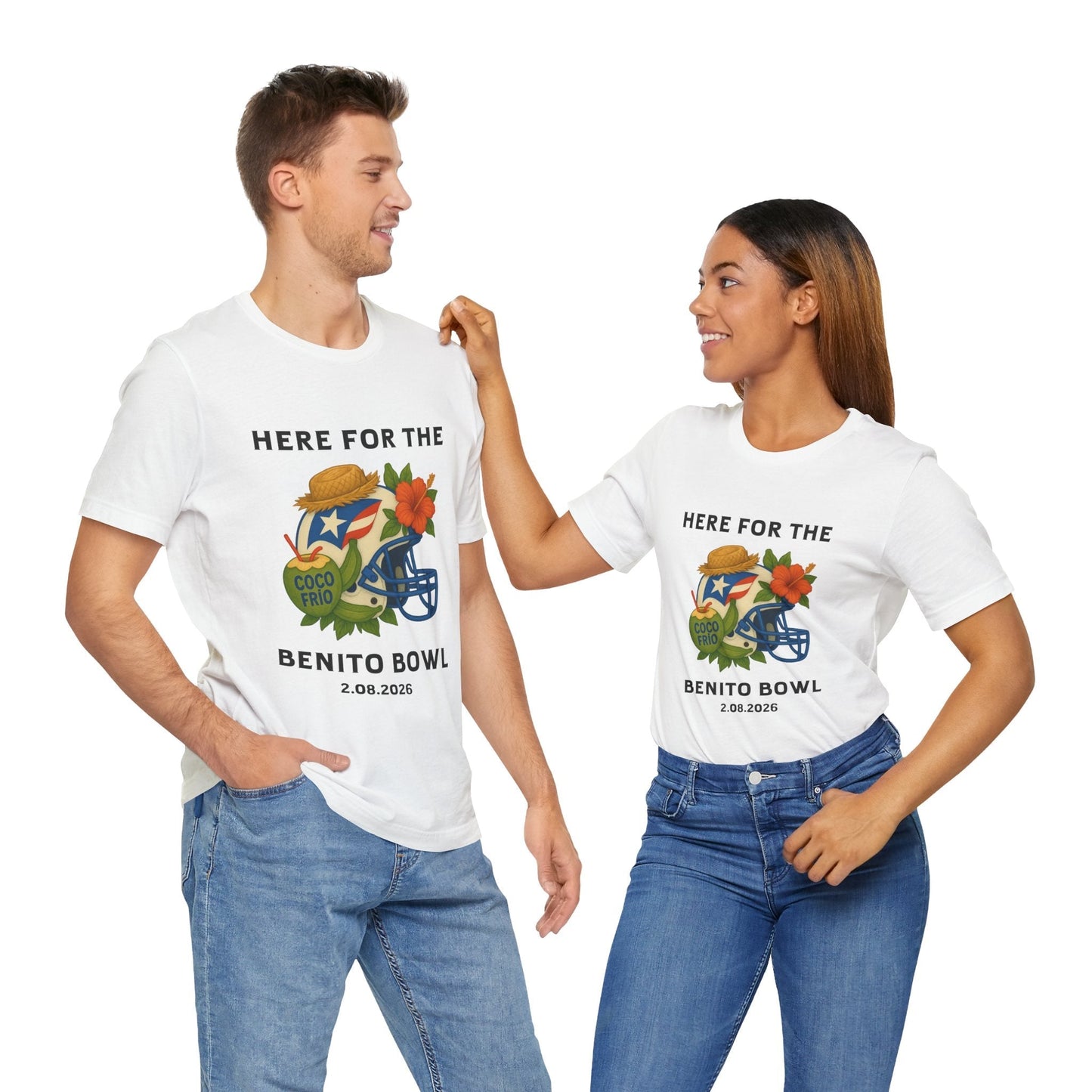 Bad Bunny Benito Bowl Short Sleeve | Bad Bunny Merch | Bad Bunny NFL Super Bowl Merch