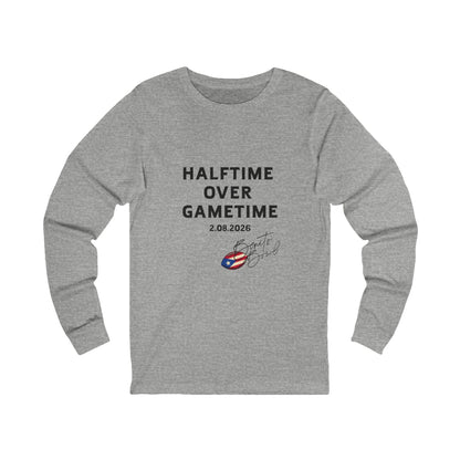 Bad Bunny  Halftime Over Gametime Long Sleeve | Bad Bunny Merch | Bad Bunny NFL Super Bowl Merch