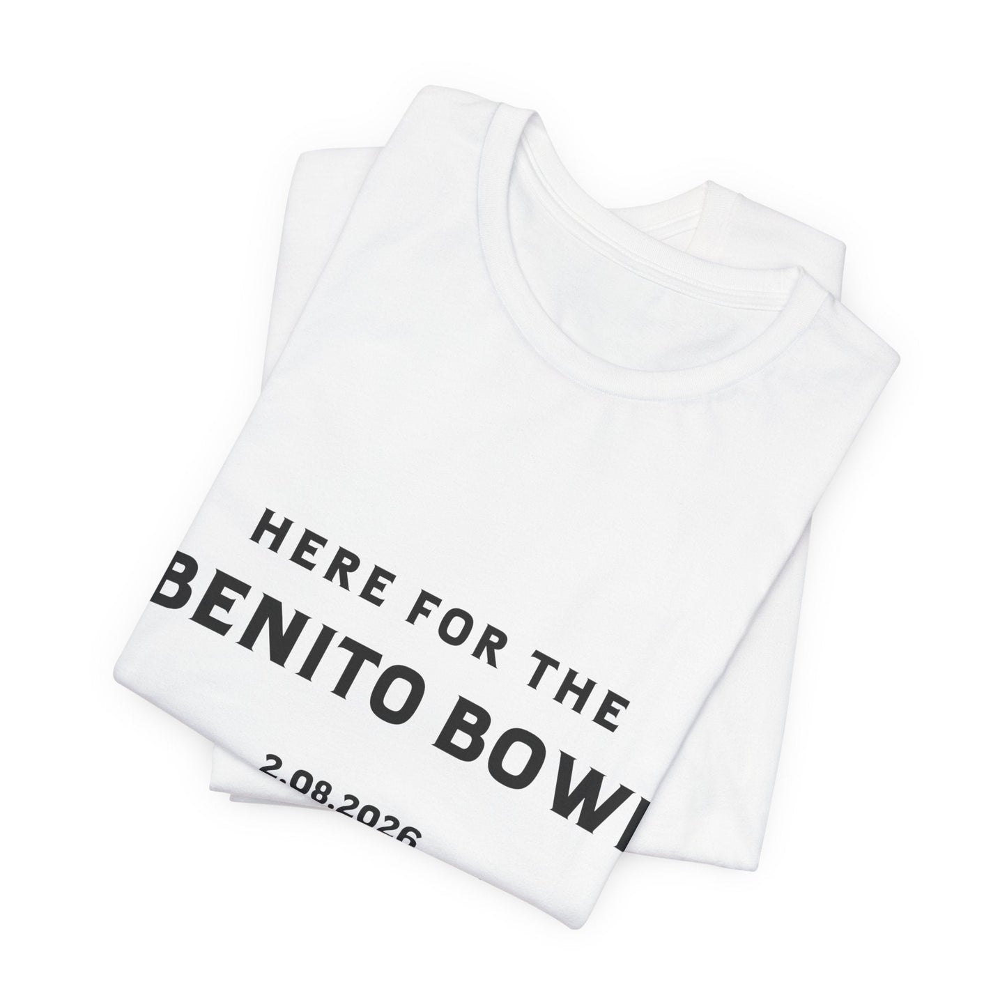 Bad Bunny Benito Bowl Short Sleeve Tee Shirt | Bad Bunny Merch | Bad Bunny NFL Super Bowl Merch