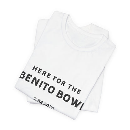 Bad Bunny Benito Bowl Short Sleeve Tee Shirt | Bad Bunny Merch | Bad Bunny NFL Super Bowl Merch