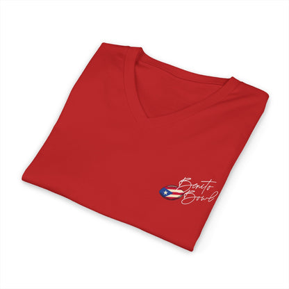 Bad Bunny Team Benito V-Neck Jersey Style Short Sleeve | Bad Bunny Merch | Bad Bunny NFL Super Bowl Merch
