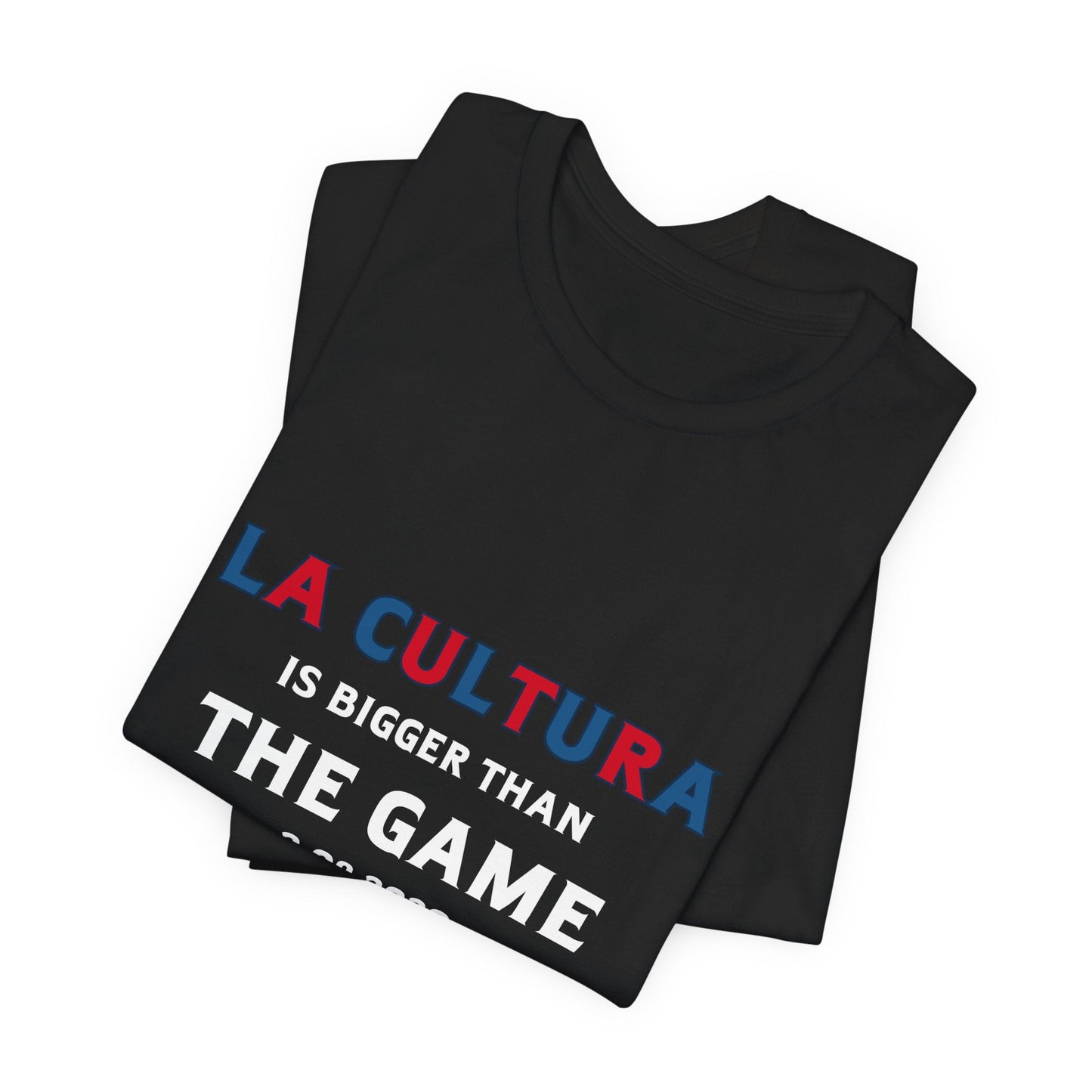 Bad Bunny La Cultura is Bigger (Colorful) Benito Bowl Short Sleeve Tee Shirt | Bad Bunny Merch | Bad Bunny NFL Super Bowl Merch
