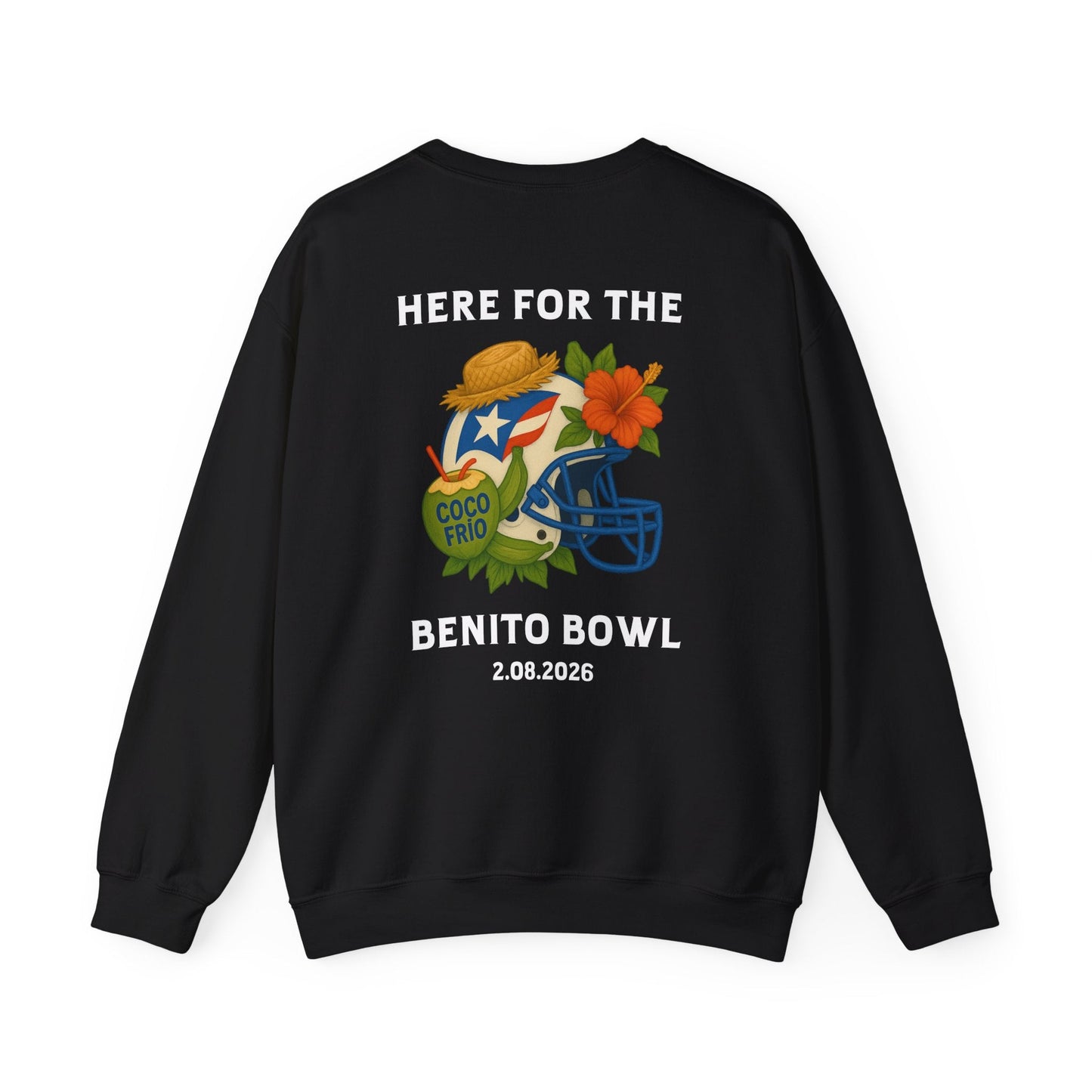 Bad Bunny Benito Bowl Crewneck Sweatshirt | Bad Bunny Merch | Bad Bunny NFL Super Bowl Merch