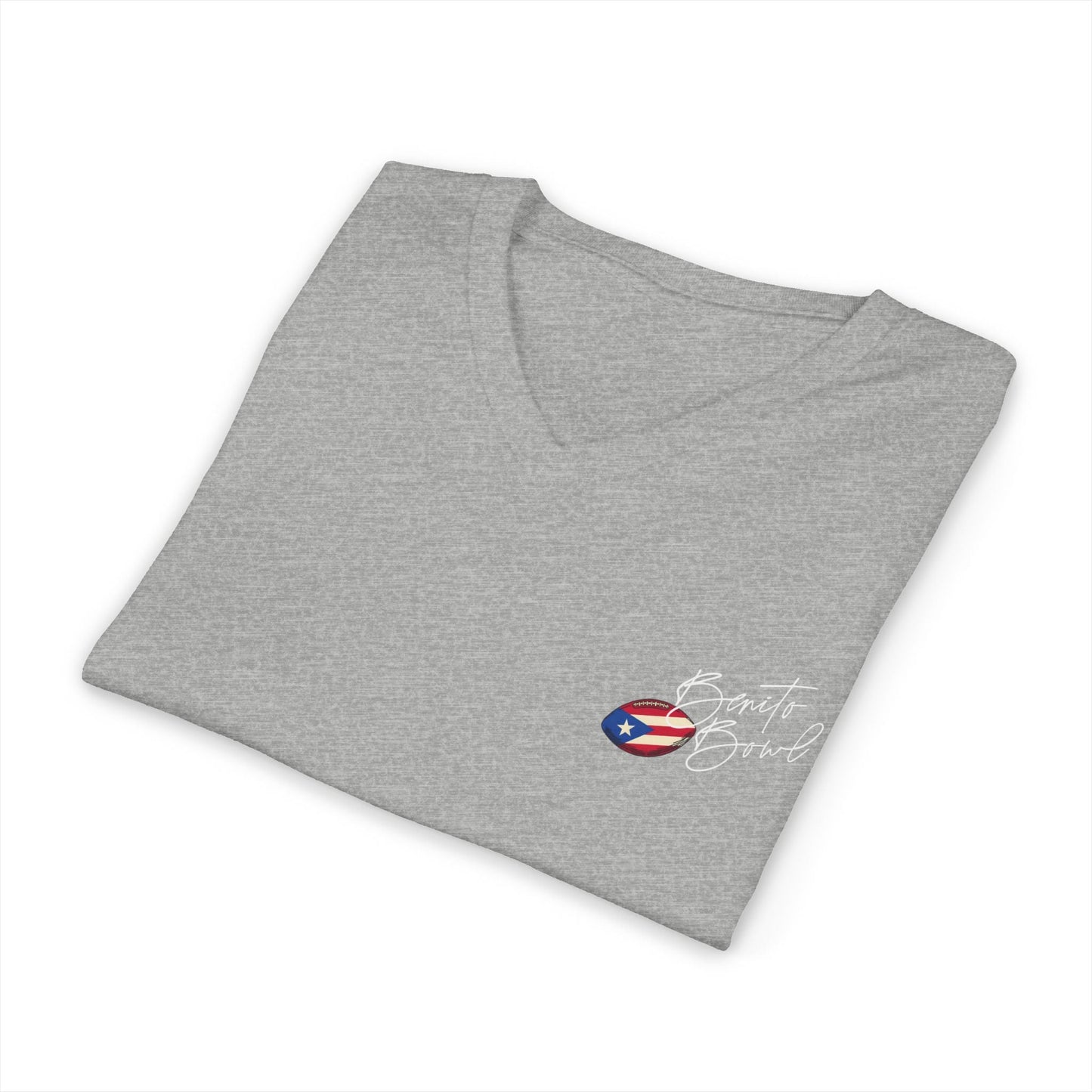 Bad Bunny Team Benito V-Neck Jersey Style Short Sleeve | Bad Bunny Merch | Bad Bunny NFL Super Bowl Merch