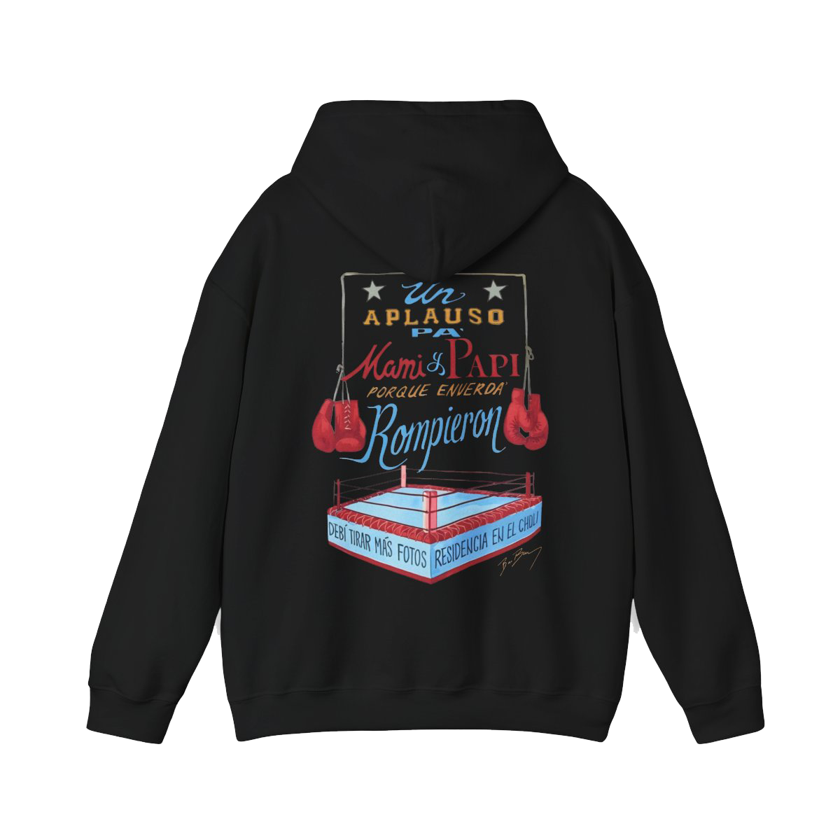 Bad Bunny Boxing Hoodie | Bad Bunny Merch | Bad Bunny NFL Super Bowl Merch
