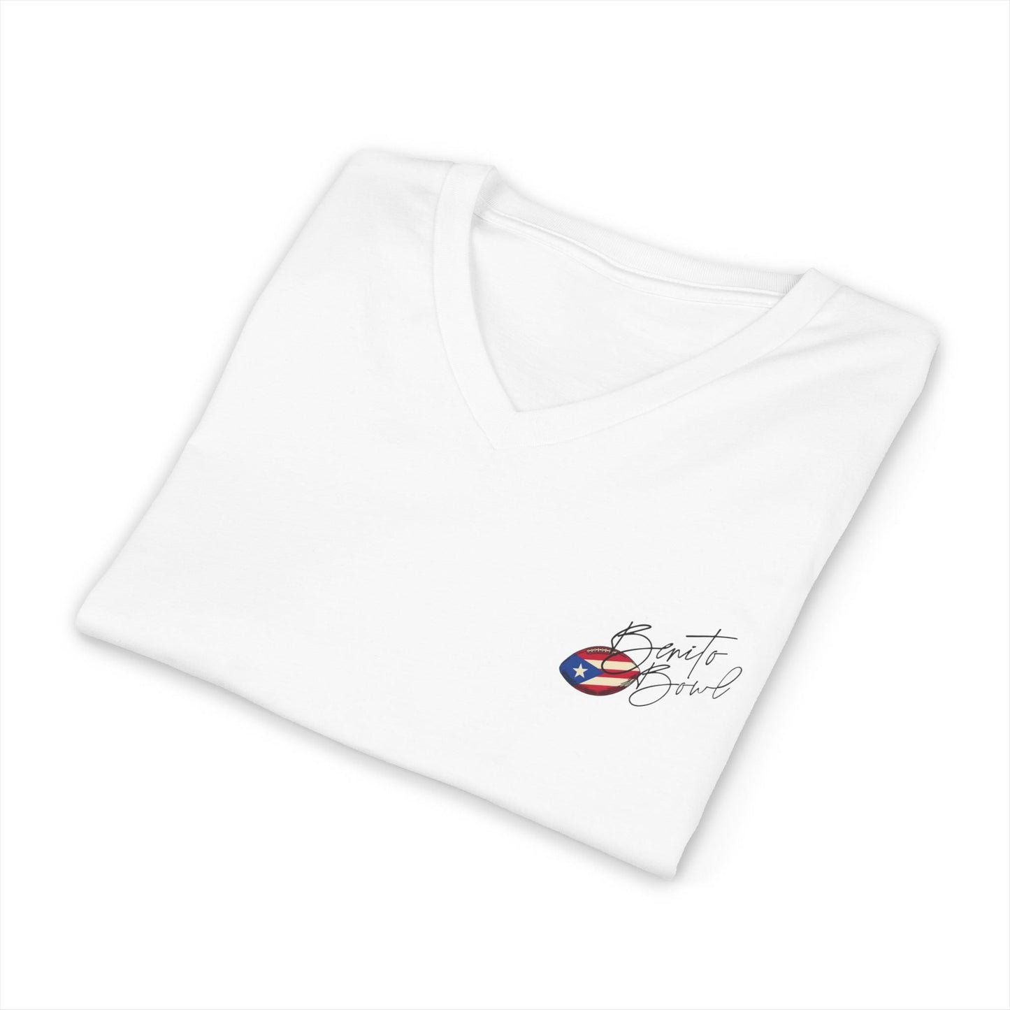 Bad Bunny Team Benito V-Neck Jersey Style Short Sleeve | Bad Bunny Merch | Bad Bunny NFL Super Bowl Merch