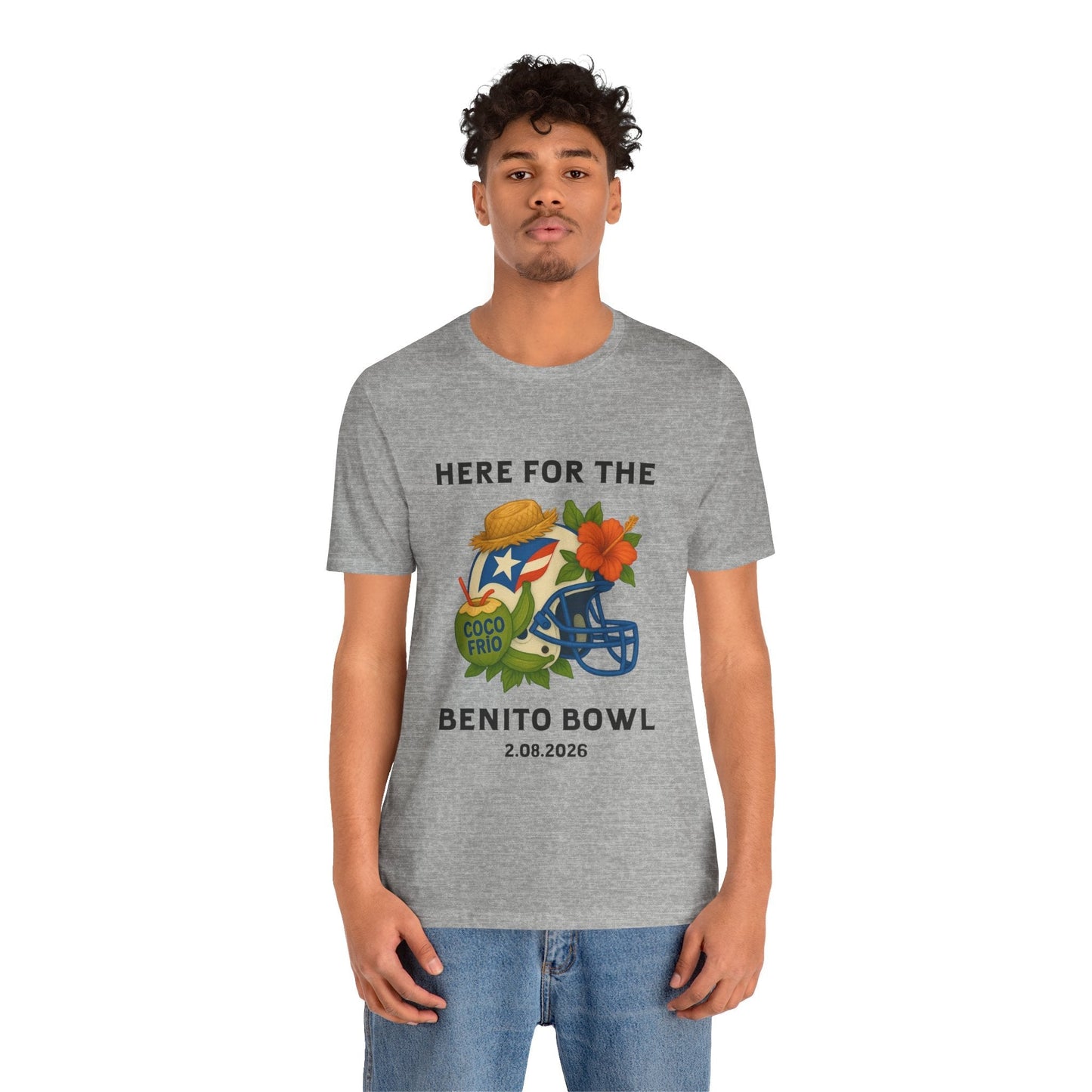 Bad Bunny Benito Bowl Short Sleeve | Bad Bunny Merch | Bad Bunny NFL Super Bowl Merch