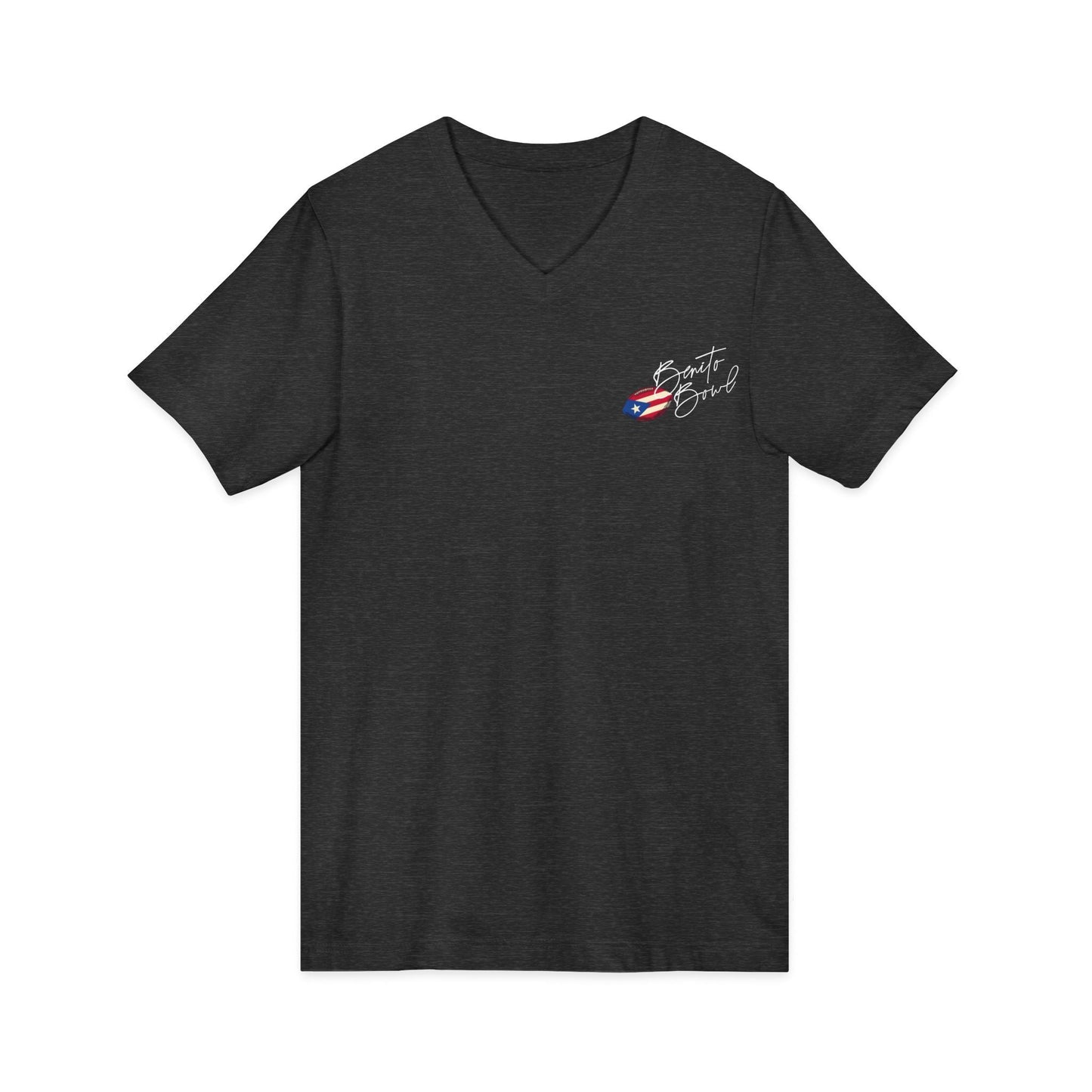 Bad Bunny Team Benito V-Neck Jersey Style Short Sleeve | Bad Bunny Merch | Bad Bunny NFL Super Bowl Merch