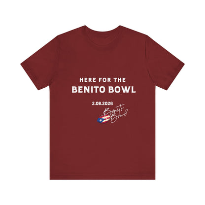 Bad Bunny Benito Bowl Short Sleeve Tee Shirt | Bad Bunny Merch | Bad Bunny NFL Super Bowl Merch