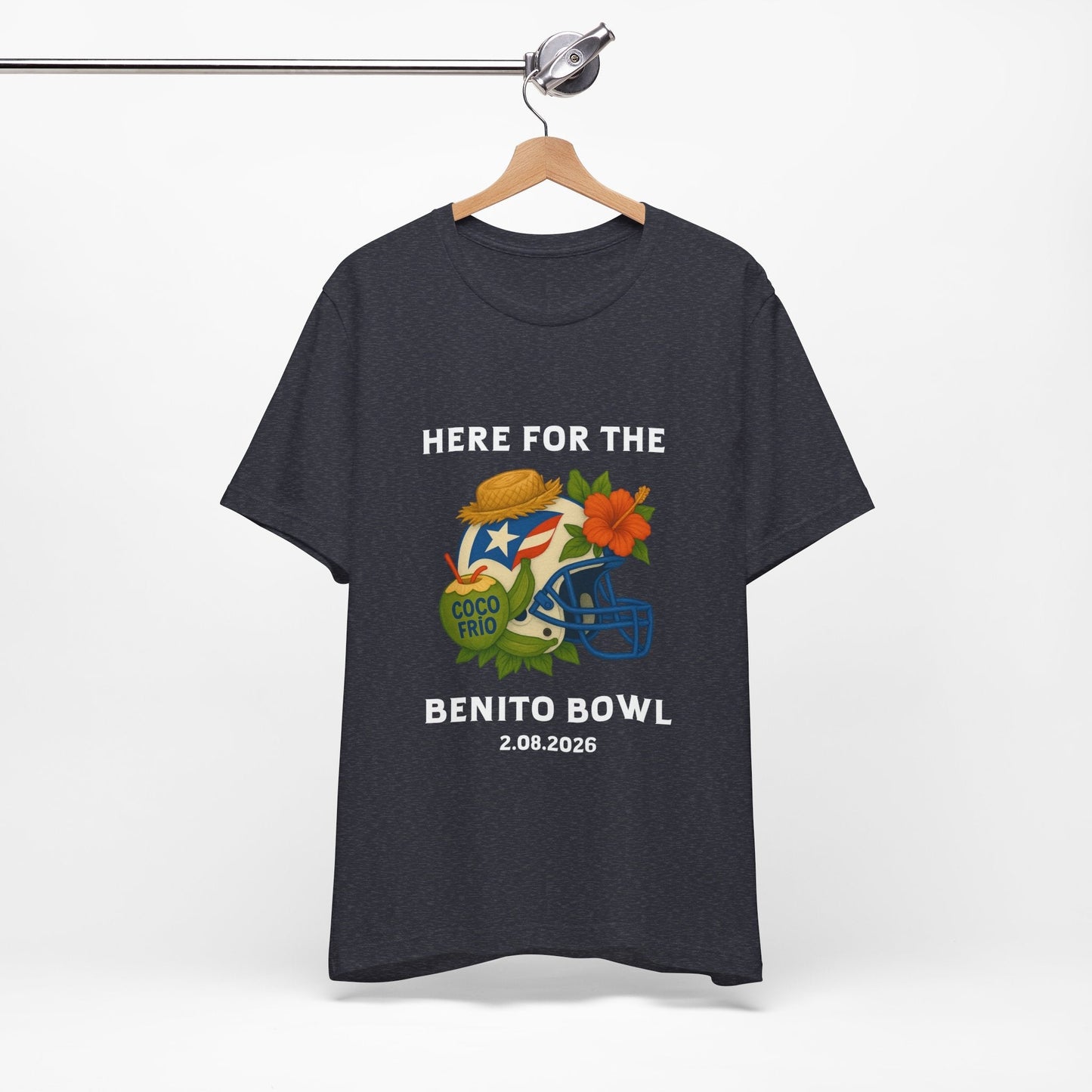 Bad Bunny Benito Bowl Short Sleeve | Bad Bunny Merch | Bad Bunny NFL Super Bowl Merch