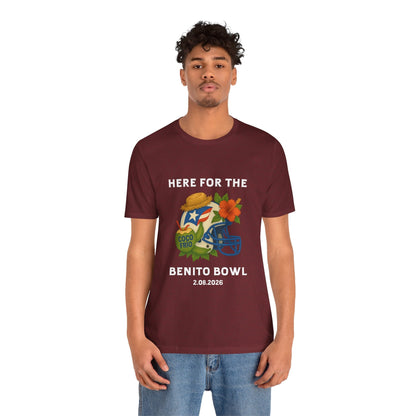 Bad Bunny Benito Bowl Short Sleeve | Bad Bunny Merch | Bad Bunny NFL Super Bowl Merch