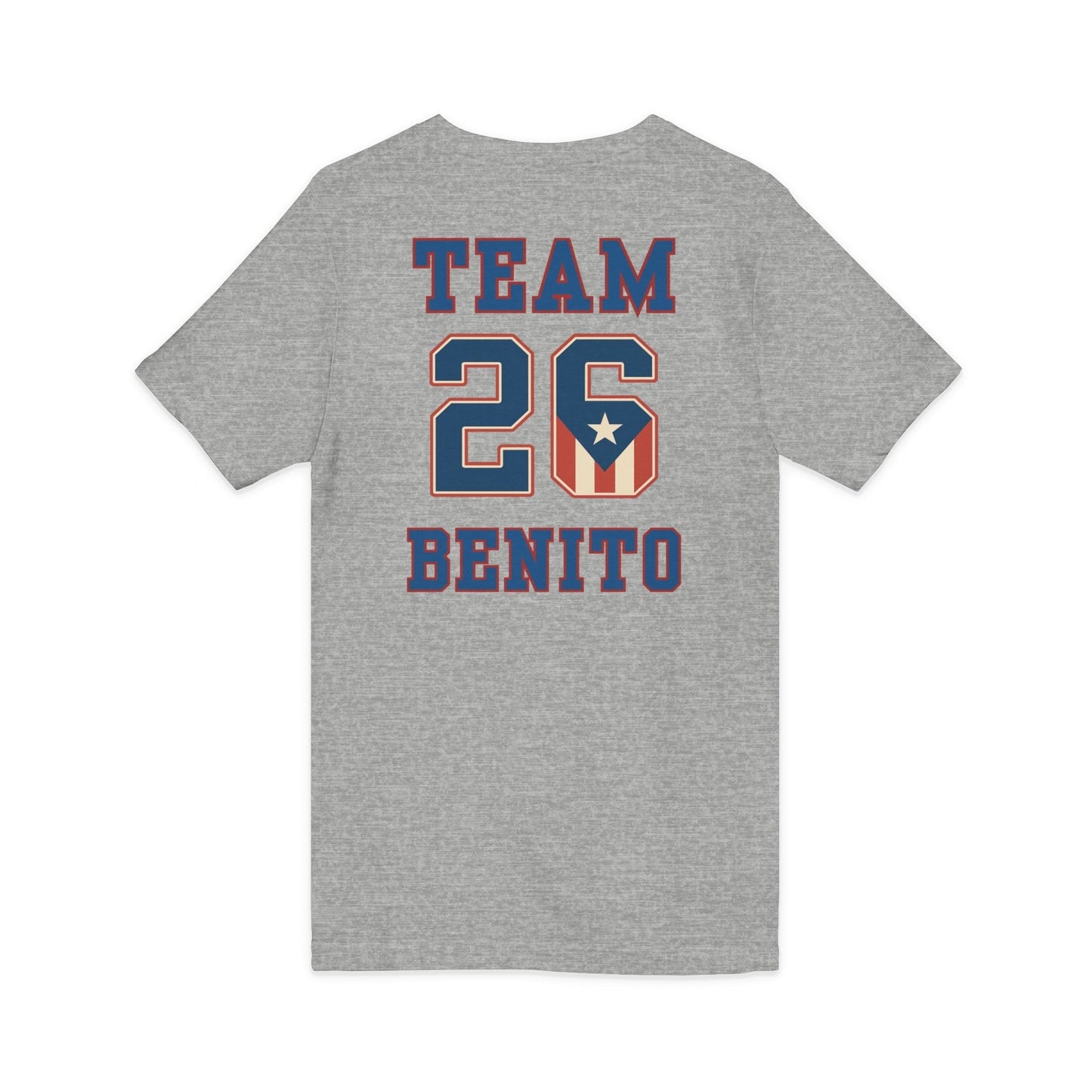 Bad Bunny Team Benito V-Neck Jersey Style Short Sleeve | Bad Bunny Merch | Bad Bunny NFL Super Bowl Merch